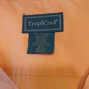 Tropicool Men's Latino, Cuban, Hawiian Shirt Size 2XL EUC